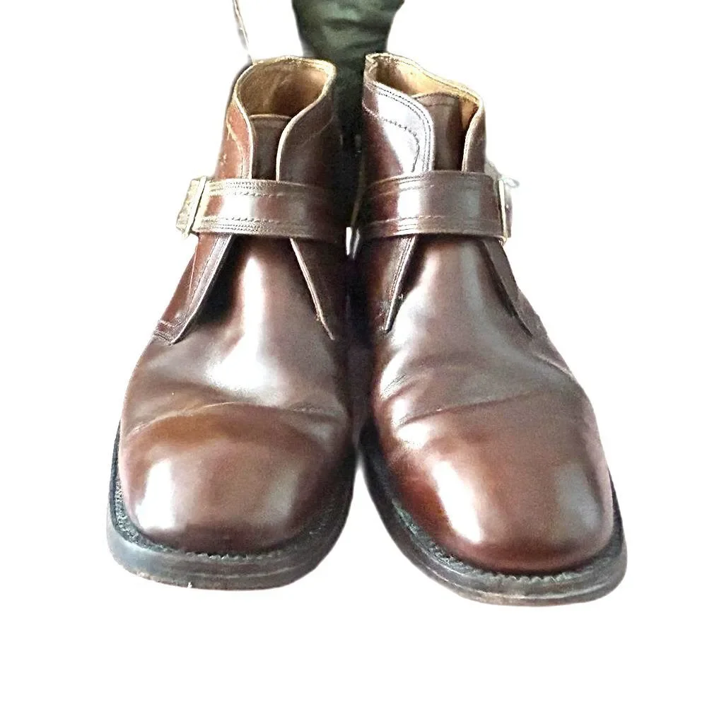 Florsheim Monkstrap Boots Leather Men’s Size 9 Buckle Dress Shoes Ankle